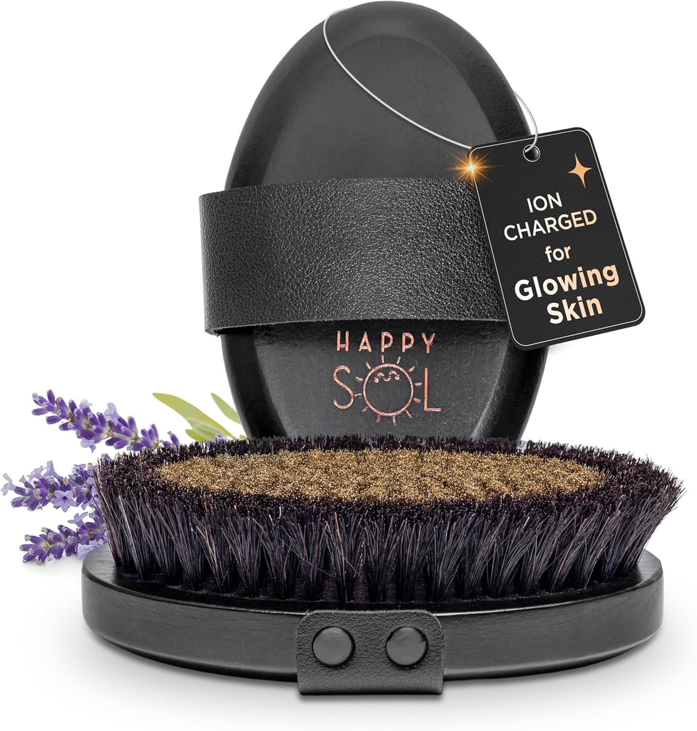 Copper Dry Brushing Body Brush for Lymphatic Drainage by HAPPY SOL