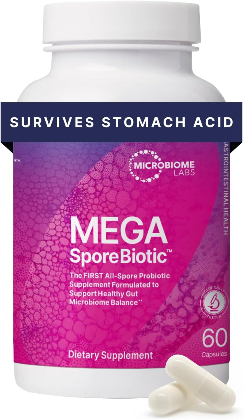 Microbiome Labs MegaSporeBiotic Probiotics for Women & Men