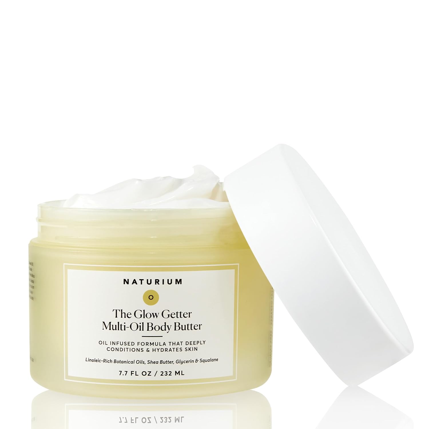 Naturium The Glow Getter Whipped Multi-Oil Body Butter, Firming Cream & Body Moisturizer with Shea Butter